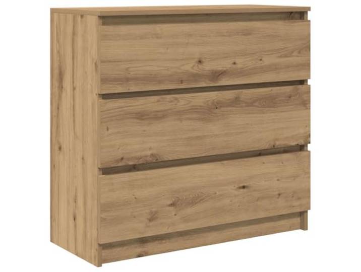 Roanoer Sideboard Kommode mit 3 Schubladen Artisan-Eiche 80x35x76 cm Vielseitiger Anrichteschrank aus Holzwerkstoff für Flur, Schlafzimmer und Wohnzimmer mit 3 geräumigen Schubfächern.