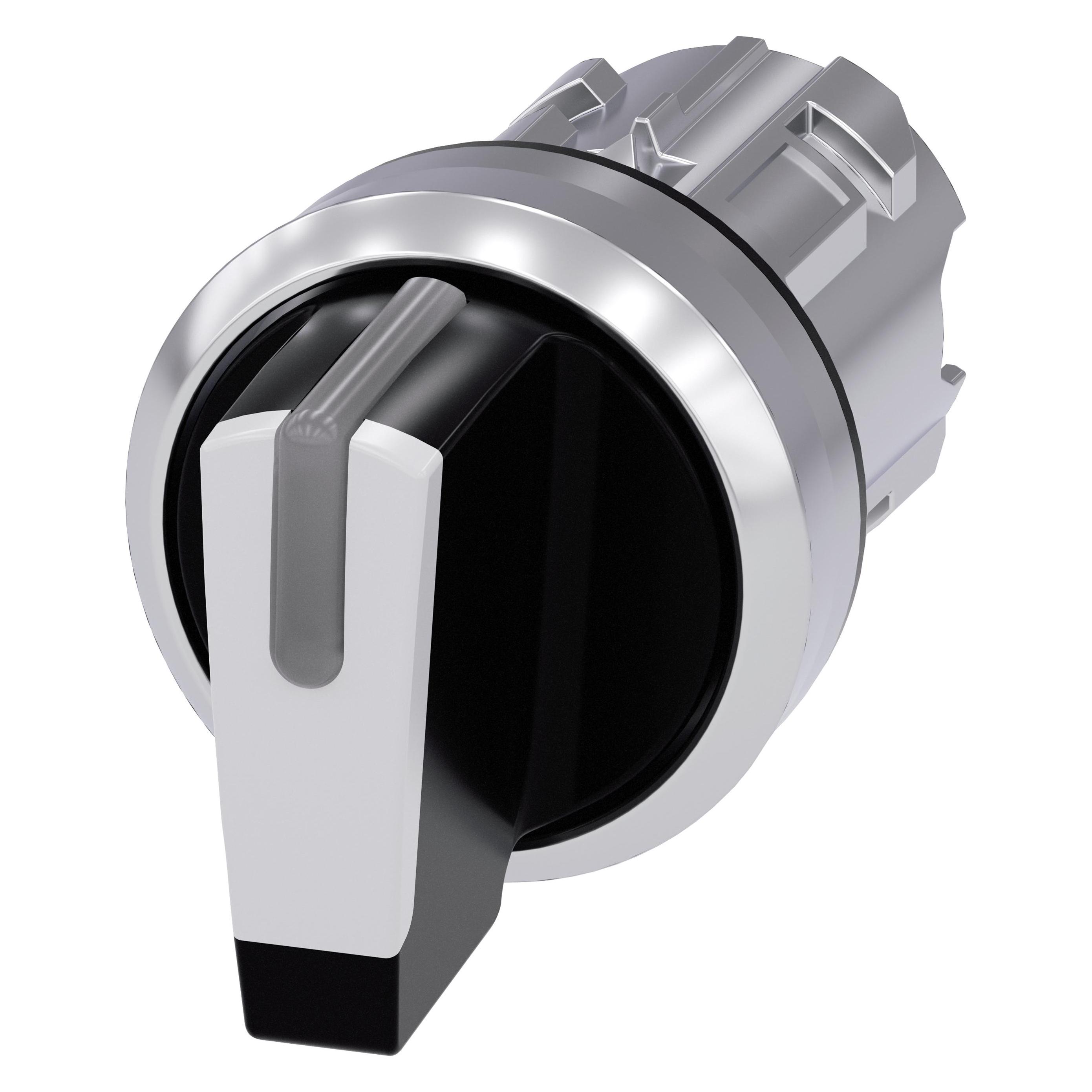 Siemens Selector switch, 22mmblack, white (3SU1052-2BL60-0AA0)