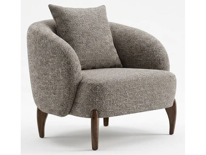 Xlmoebel Loungesessel Moderner grauer Loungesessel im stilvollen, minimalistischen (1-St), Made in Europa