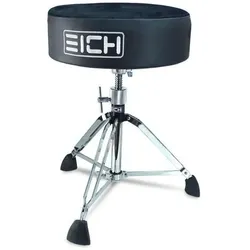 Eich Amplification Eich Hocker DBC400R-SEL Subwoofer-Hocker Velours Extra Low mit Drumsticks, Schlagzeug Zubehör, Schwarz