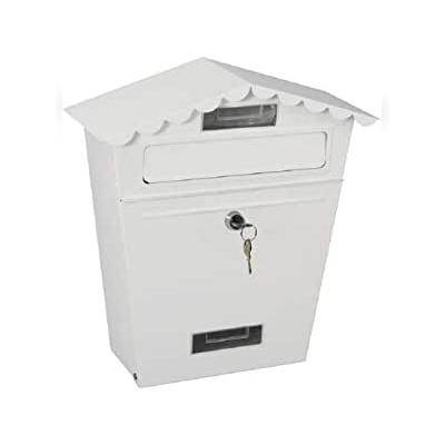 EDM Classic Model Weißer Stahlbriefkasten