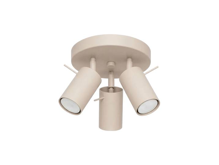 Runde Design Deckenlampe „Ring“ 3-flammig Taupe Sollux Lighting