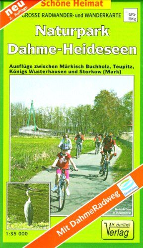 Naturpark Dahme-Heideseen 1 : 35 000. Radwander-und Wanderkarte: Ausflüge zwischen Märkisch Buchholz, Teupitz, Königs Wusterhausen und Storkow (Mark). Mit DahmeRadweg - Preis vom 12.10.2026 11:37:12 h