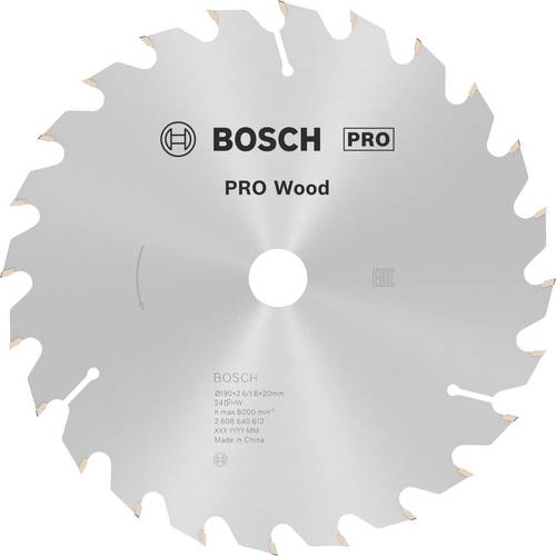 Kreissägeblätter Optiline Wood für Handkreissägen 2608640612 Ausführung Optiline Wood Ø 190 mm Bohrung 20 / 16 mm Schn