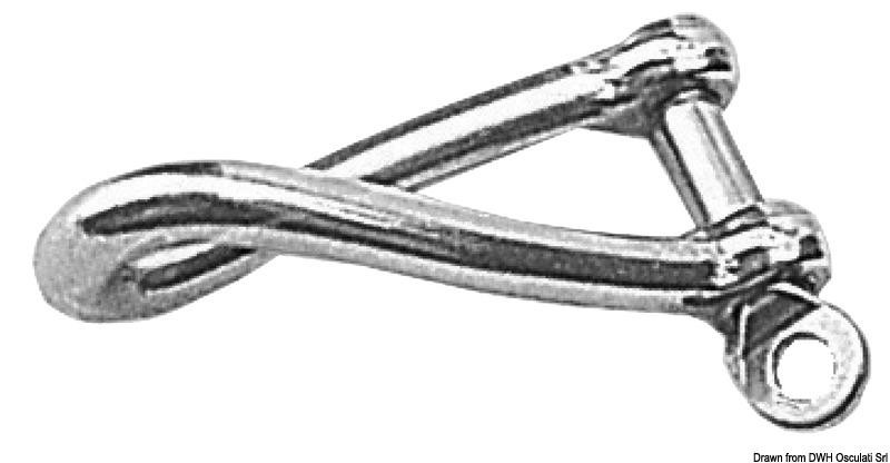 Osculati 08.856.12 Verwrongen schakel van roestvrij gietstaal, 12 mm