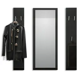 GARDEROBE Spot Schwarz Hochglanz