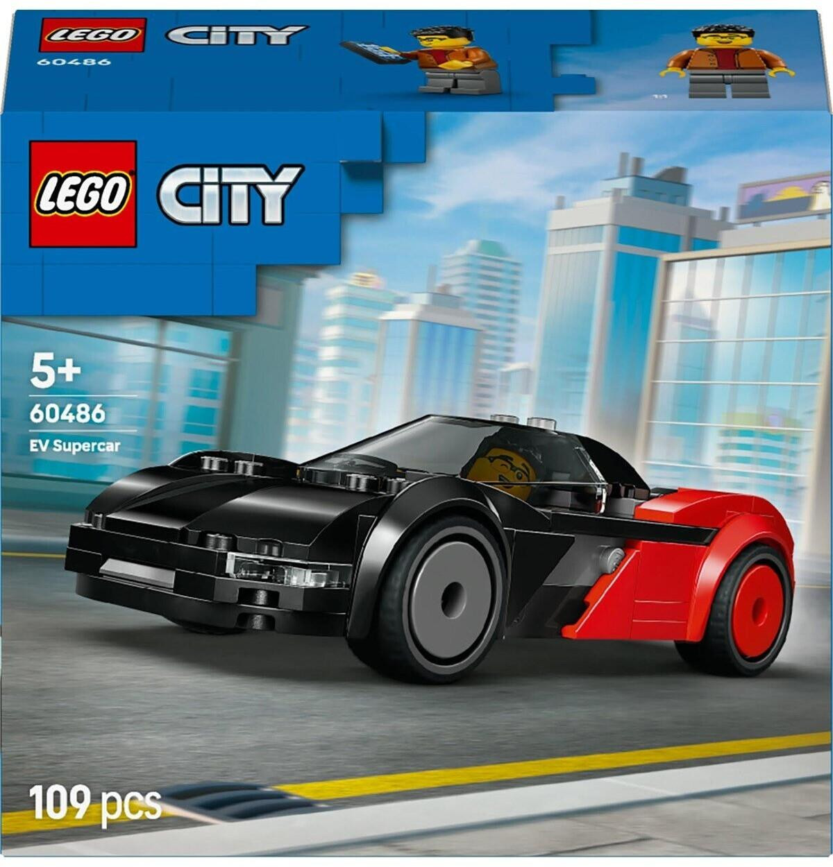 LEGO City Elektrische Superauto Rood en Zwart 60486