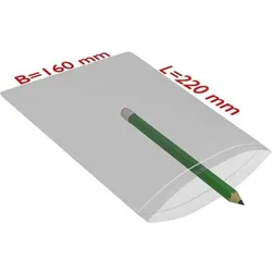 Transpak, Verpackungsmaterial, Druckverschlussbeutel Masse 160x220mm Stärke 90μ PE transparent (1000 Stk.)