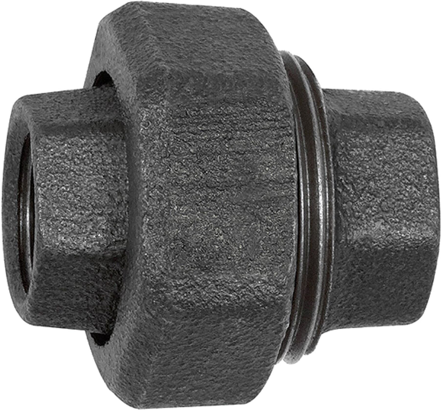 Riegler Verschraubung 340, konisch dicht., Rp 3/8, Rp 3/8, Temperg. schw. (TFV 340-38-S)