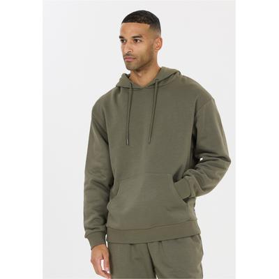 Kapuzensweatshirt NOU "Regent V2", Herren, Gr. L, grün (olivgrün), 60% Baumwolle, 40% Polyester, unifarben, normal, ohne Ausschnitt, Sweatshirts, Schmucklos