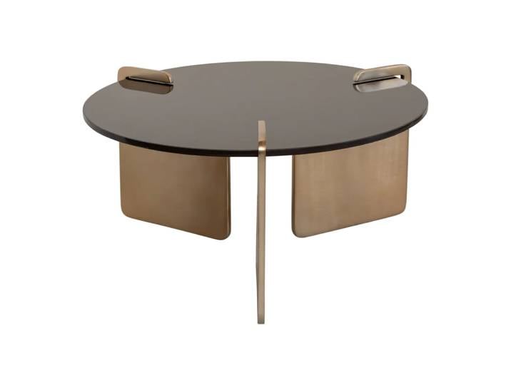 Table basse marron ø 72 * 35 cm