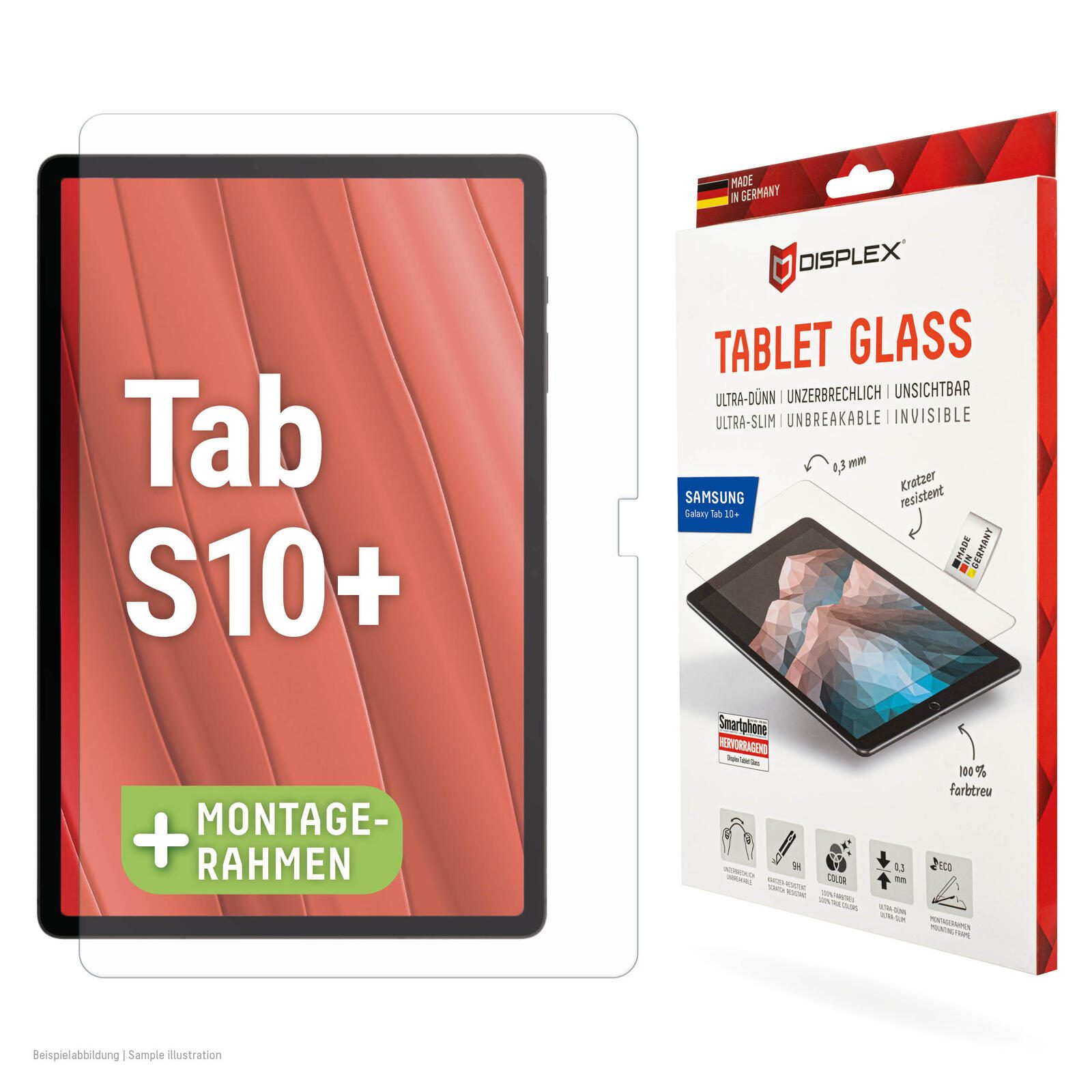 DISPLEX Tablet Glass Displayschutz für Samsung Galaxy Tab S10+ 02050