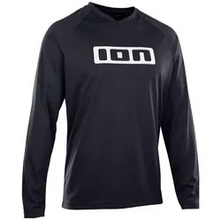 ION, Unisex, Velotrikot, Bike Jersey Logo LS unisex - black (XS), Schwarz, XS
