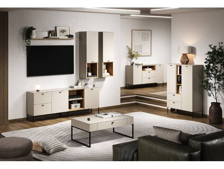 Sideboard Sao Paulo 154cm Braun/Beige