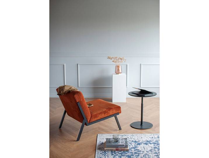 Sessel Orange Cordstoff Corduroy 62 x 68 x 81cm