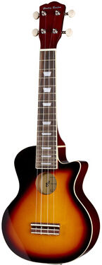 Harley Benton UK-L100E VS Soprano Ukulele Vintage Sunburst Hochglanz