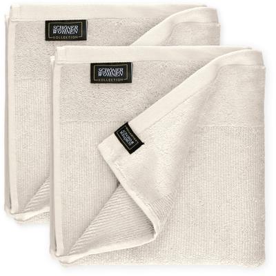 Handtücher "Sense", beige (cremeweiß), B:50cm L:100cm, Frottee, Obermaterial: 100% Baumwolle, SCHÖNER WOHNEN-KOLLEKTION, Handtücher, mit Velourborte, hautschmeichelnde Airtouch Qualität, super weich