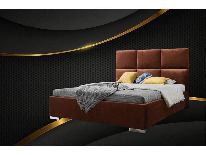 Xlmoebel Polsterbett Moderne Chesterfield Betten aus Textil 180x200 Doppelbett (180x200), Made in Europa