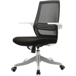 SIHOO Moderner ergonomischer Bürostuhl, Schreibtischstuhl, atmungsaktiv, Taillenstütze, anhebbare Armlehne ~ schwarz