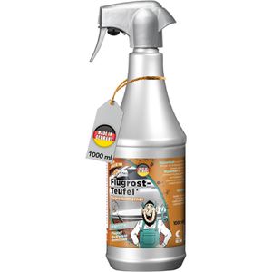 Tuga-Chemie Rostentferner Flugrost-Teufel, Flugrostentferner, für Auto und Motorrad, pH-hautneutral, Spray 1 Liter