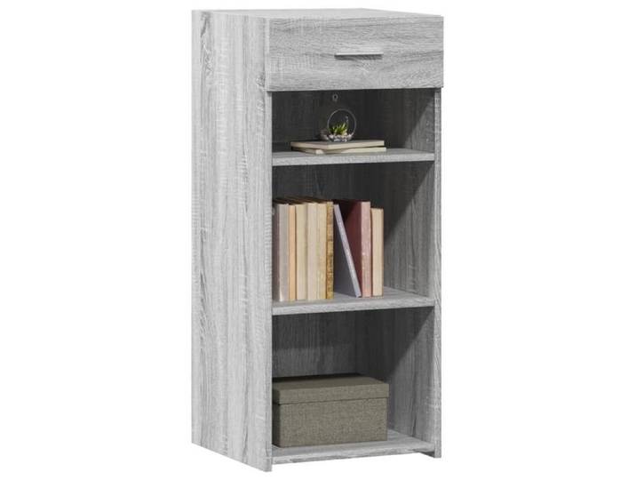 Gris Buffet de rangement - SOLOMOON - Commode salon - sonoma gris 40x42 5x93 cm - bois d'ingénierie FR6924