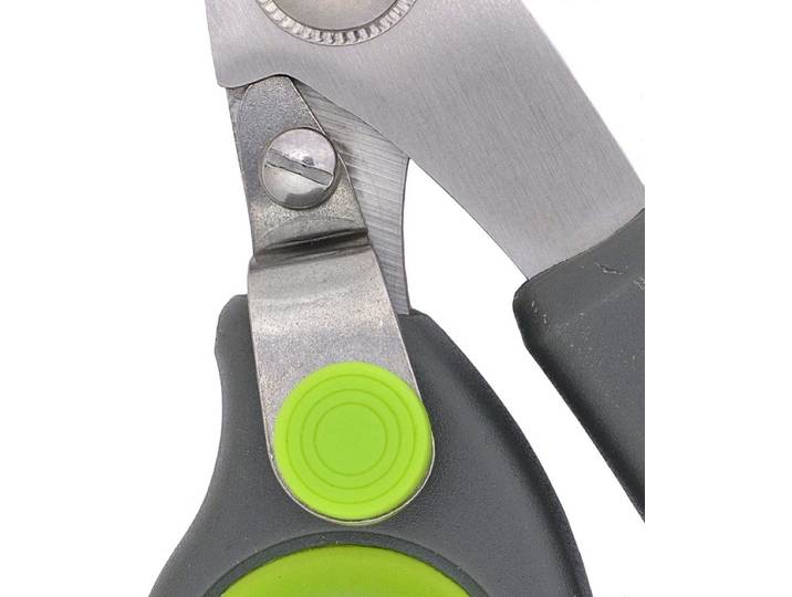 Peta Easi-Grip® - Zelfopenende keukenschaar - Roestvrijstalen bladen - Grijs Groen