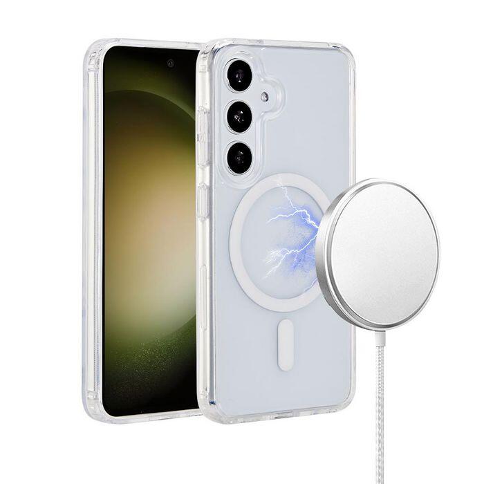 eSTUFF Samsung Galaxy S24+ INFINITE OSLO Magnetic Hybrid Cover - Transparent ES67403002-BULK