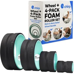 Faszienball + Faszienrolle, Wheel Plus 10" - Trainingsrad für Übungen, Dehnung und Rehabilitation (25.40 cm)