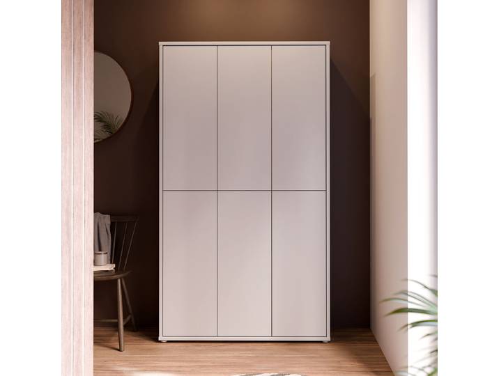 Armoire à chaussures 109cm Gris/Gris clair