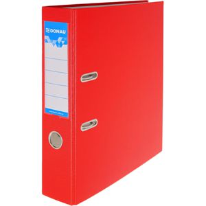 DONAU Ordner 3970002-04 Klassik, A4, 7,5cm, Kunststoffordner, rot