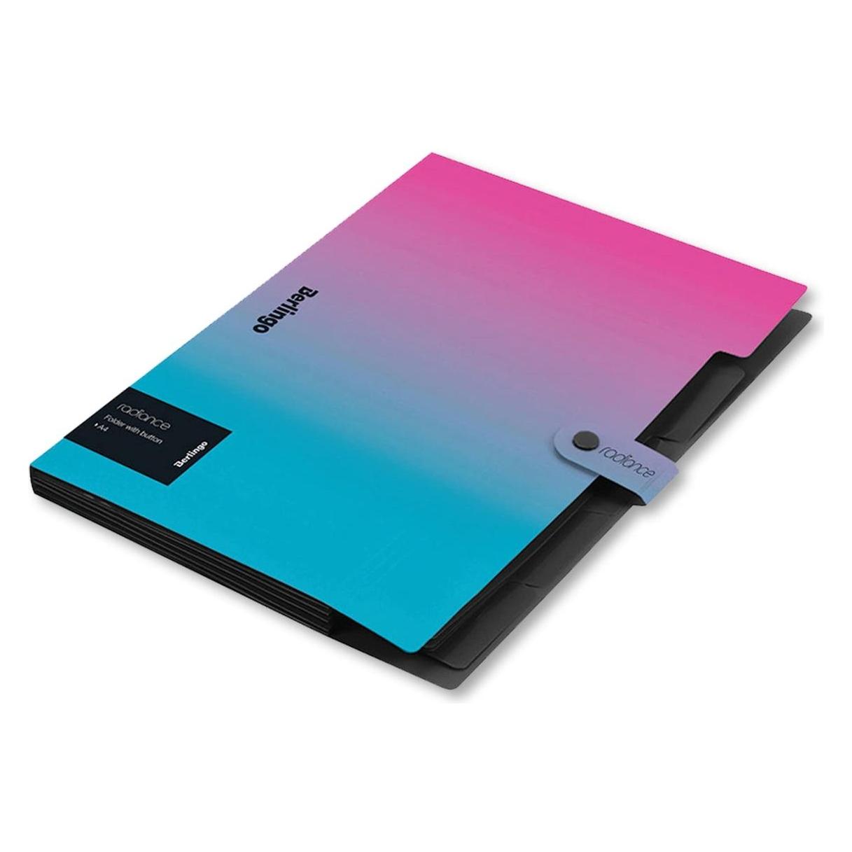 Berlingo A4-Dokumenten-Sortiermappe Radiance, blau-rosa, 1Stk (A4, 1x) (76644327)