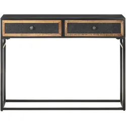 vidaXL Konsolentisch 100x35x75 cm Mango Massivholz