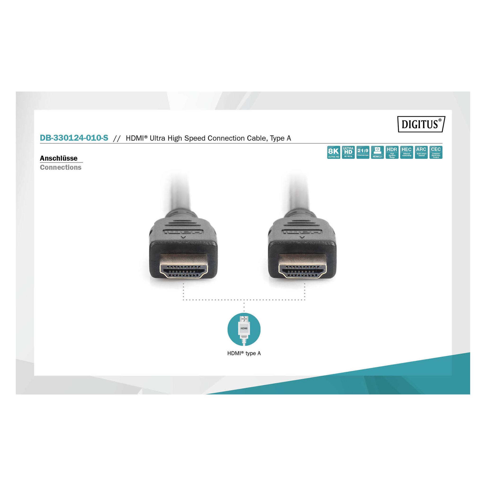 Digitus HDMI - HDMI (1 m) (DB-330124-010-S)