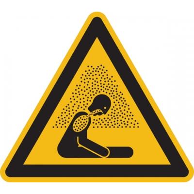 König Werbeanlagen Warnschild, Warnung vor Erstickungsgefahr W041 - ASR A1.3 (DIN EN ISO 7010) - 100 mm Folie selbstklebend
