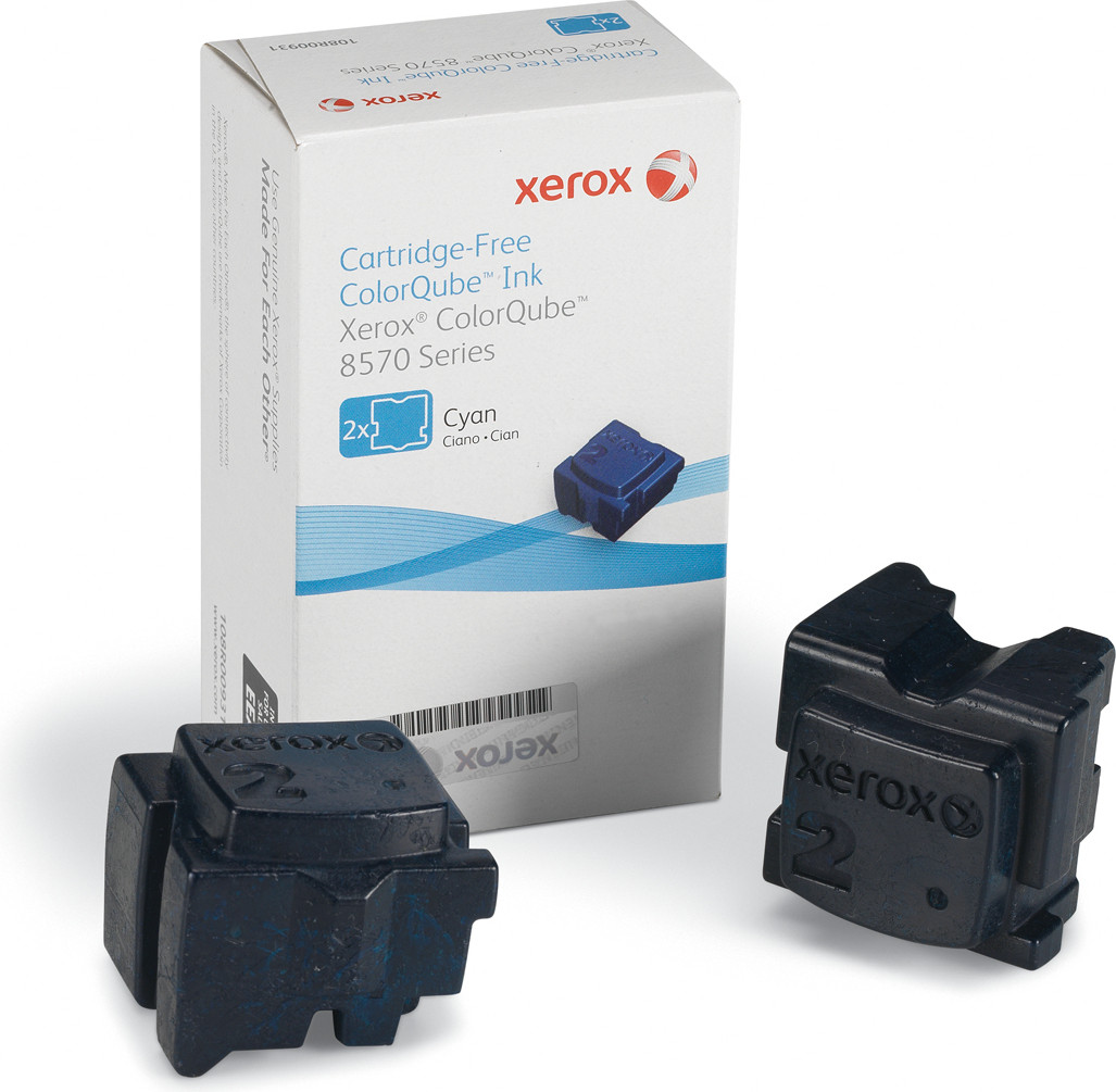 Xerox 108R00931 Vaste inktcartridge Cyaan 2-pack OEM - 4400 pagina's