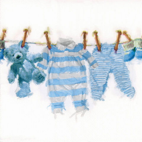Papierservietten "It´s a Boy", 33 x 33 cm, 20 Stück