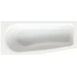 Bette BetteLuna Badewanne 2760-004 edelweiß, 170x75x45cm, Schräge Fußende rechts