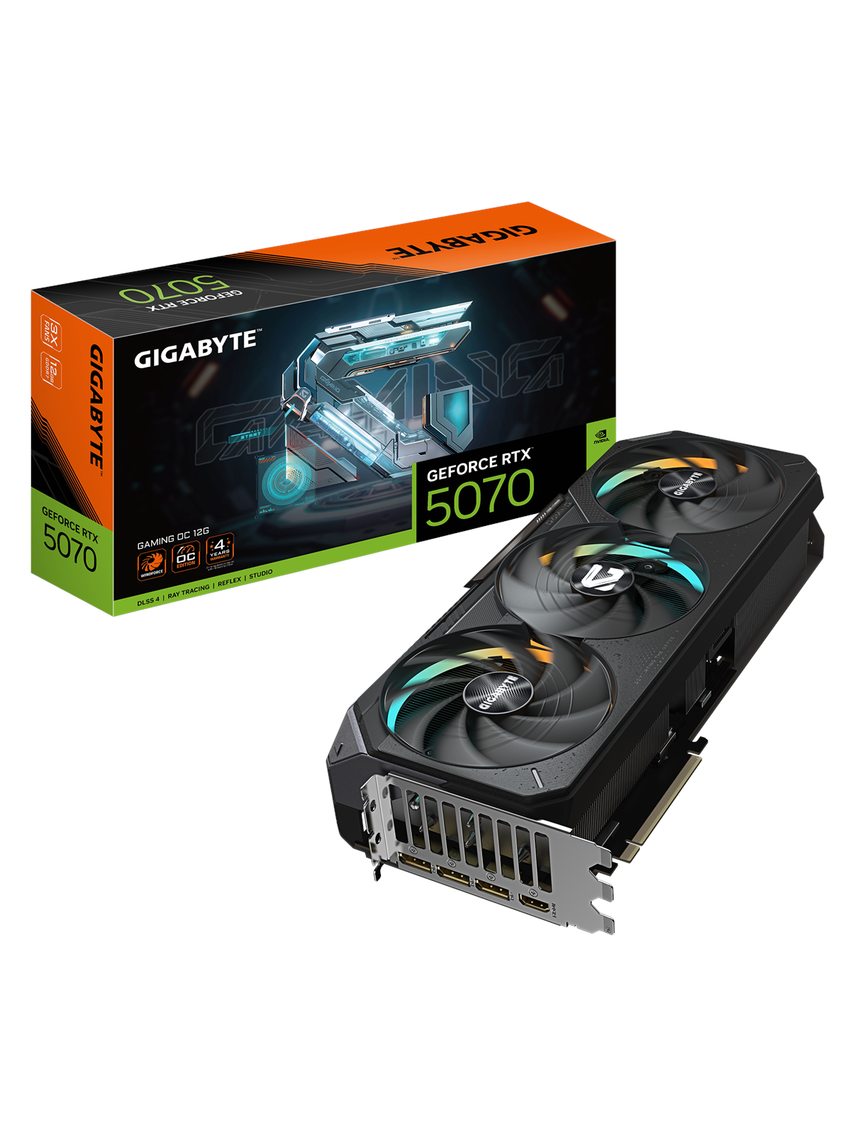 GIGABYTE GeForce RTX 5070 Ti GAMING OC - 16GB GDDR7 RAM - Grafikkarte
