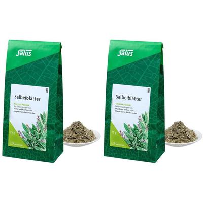 Salbeiblätter Arzneitee Salviae folium Bio Salus 2x 2x75 g Tee