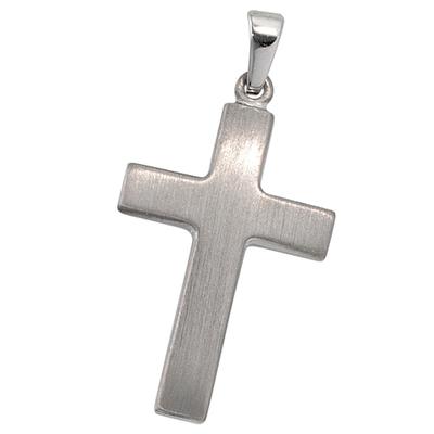 Kreuzanhänger JOBO "Anhänger Anhänger Kreuz", silber (silber 925), Schmuckanhänger, Damen, Silber 925 (Sterlingsilber), 925 Silber