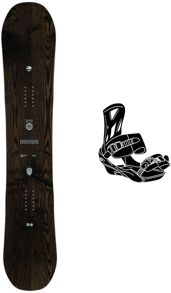Arbor  - Pack Planche Snowboard Formula - 156 + Fifty - Planche Snowboard