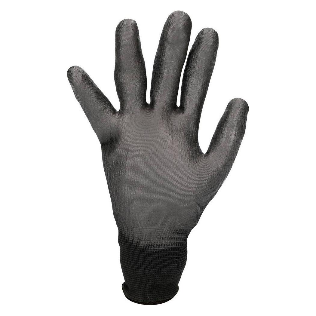 KS Tools Mikro-Feinstrickhandschuhe-schwarz, 9, 12 Paar (9) (310.0470)
