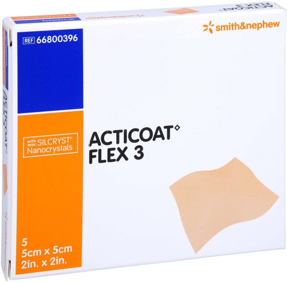 Acticoat Flex 3 5x5 cm Verband