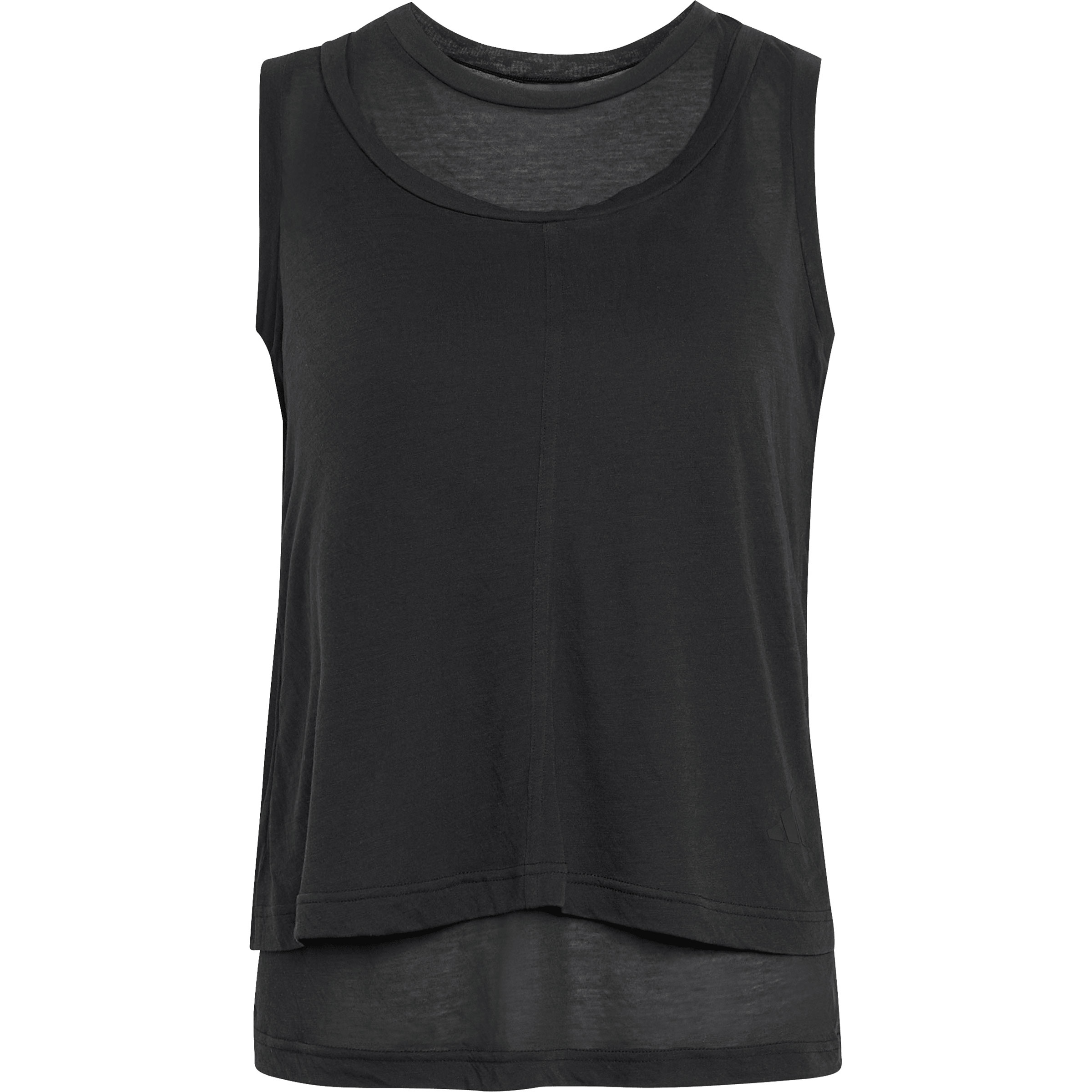 adidas Soft Lux Sheer Top Damen Tanktops schwarz Größe M Training & Fitness Schnell trocknend