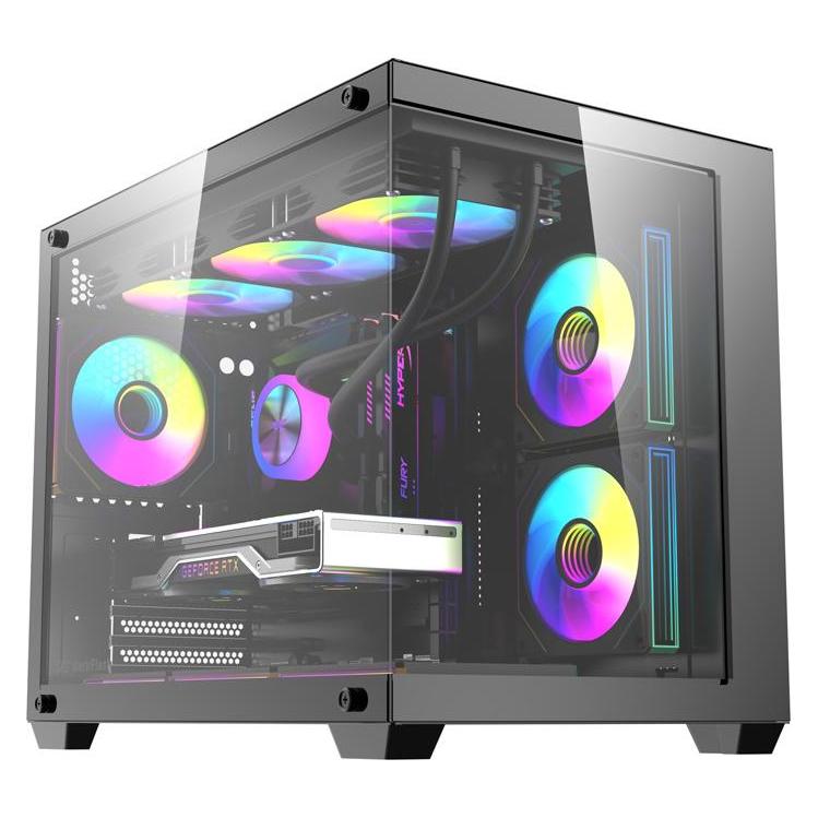 Darkflash Tech DarkFlash B275 PRO computer case (black) + 6 fans (ATX) (B275 PRO BLK +6F)