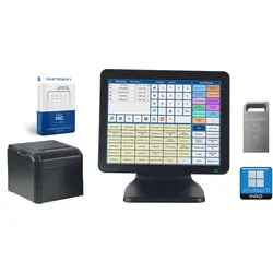Handel Kasse 15 Zoll Touch / Flex Kauf LH / + Kundenanzeige + Bondrucker + Kasse...