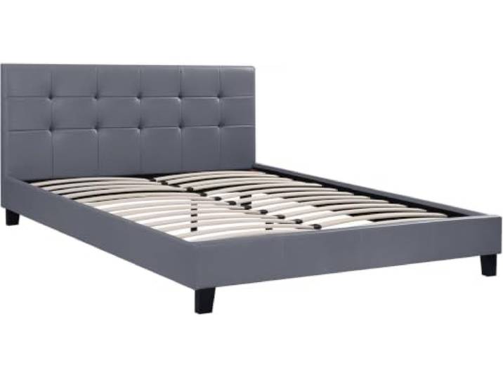 Habitat et jardin Doppelbett Julia - 140 x 190 cm - Grau