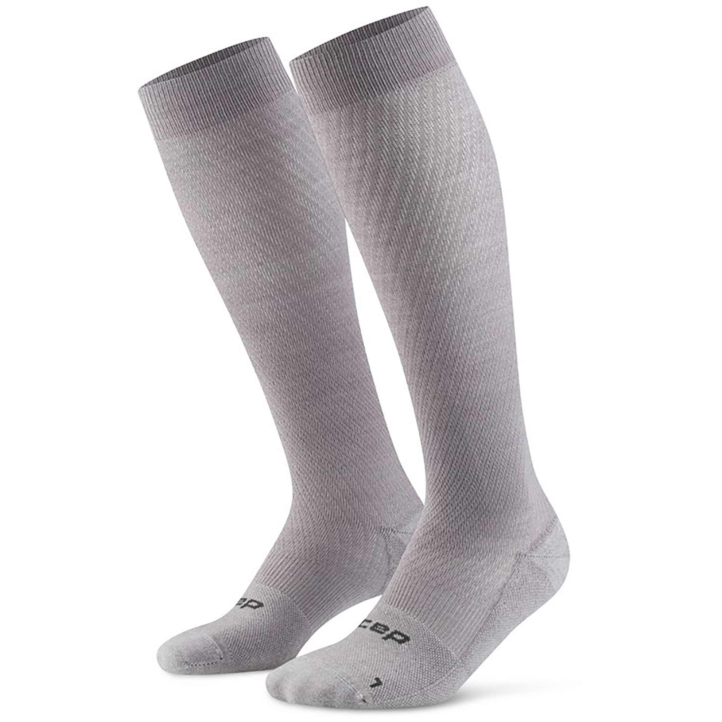 CEP Core Flight Damen Laufsocken grau Größe 37 Laufen | Trailrunning Widerstandsfähig Merinowolle