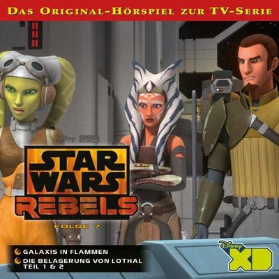 07: Galaxis in Flammen / Die Belagerung von Lothal (Teil 1 & 2) (Das Original-Hörspiel zur Star Wars-TV-Serie) - , Audio, 4066339690424