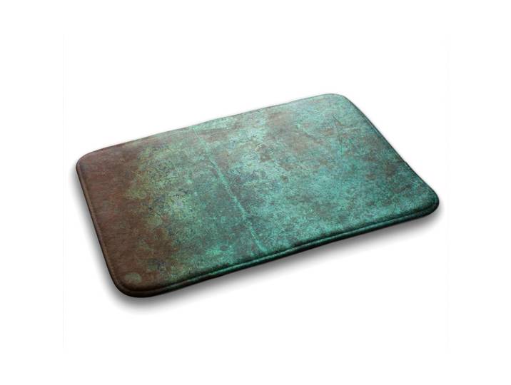 Tulup Badteppich 90x60 cm Beton, Blau, 90x60 cm, Heimtextilien, Badtextilien, Badematten